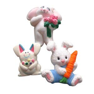 3 Vintage Easter Bunny Collectible Pins Easter Bunny Jewelry Gifts